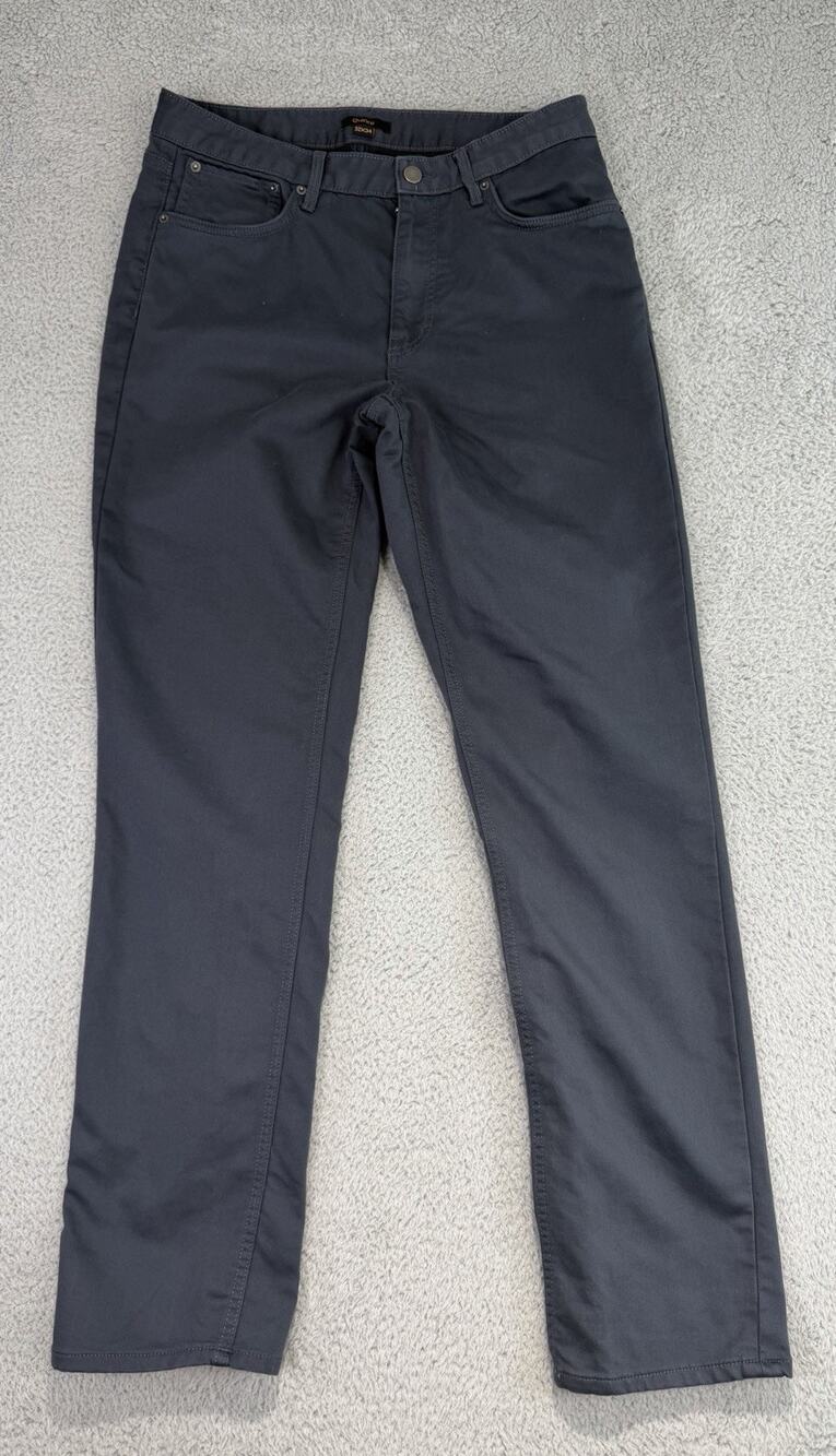 Quince Comfort Stretch Traveler 5 Pocket Pants Mens 32x31 Blue Straight Chino